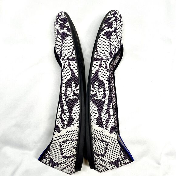 Rothy's The Flat Round Women’s 10 Secret Garden Floral Wisteria Violet Retired - Picture 9 of 10